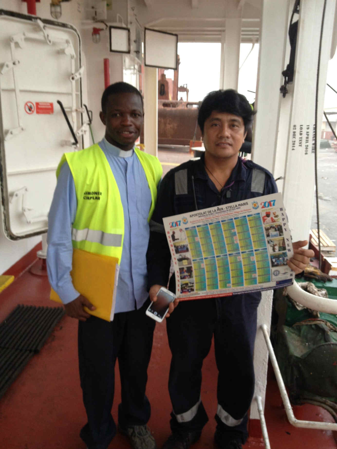 Le Calendrier 2017 de l'Apostolat de la mer en Côte d'Ivoire