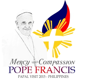 Fils de la Charité - Logo du Pape à Manielle, crédit Pope in Philippines