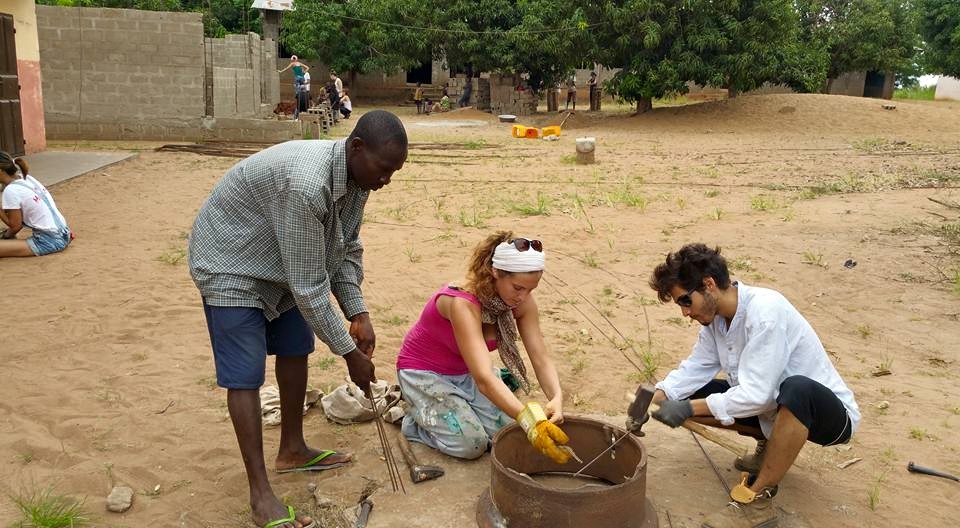 Reportage photos du chantier jeunes 2015 au Bénin