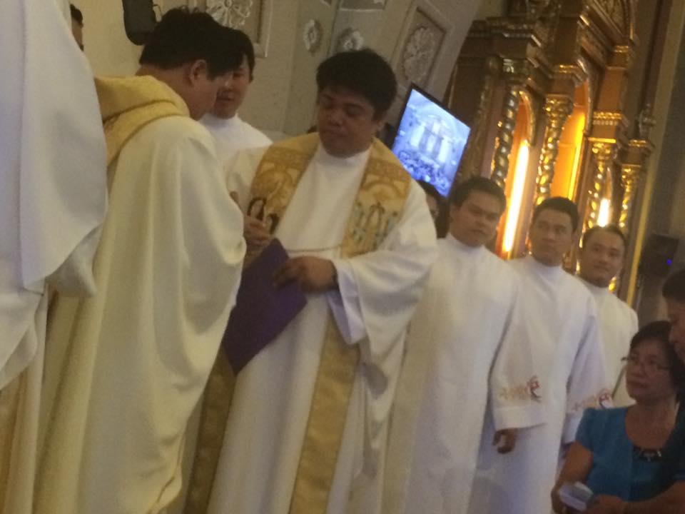 Ordination sacerdotale de Richard Belga fc, le 18 novembre 2016 aux Philippines