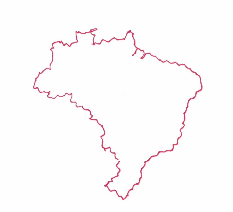 Carte du Brésil © Florence Sanyas