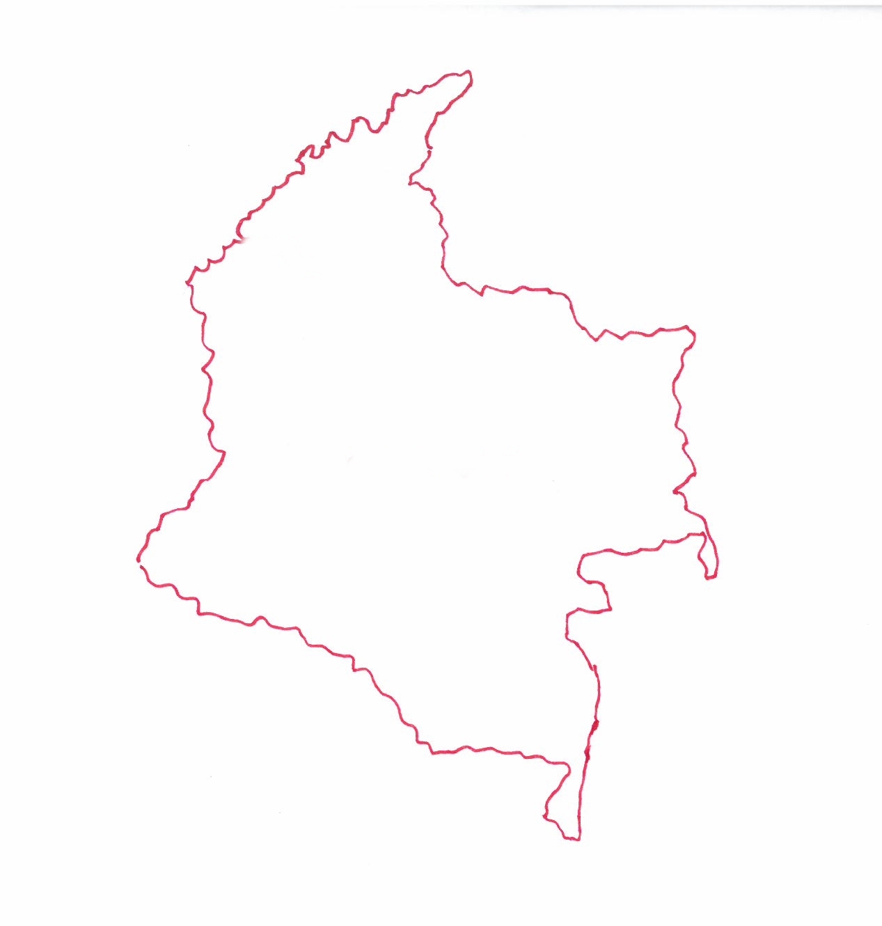 Carte de Colombie © Florence Sanyas