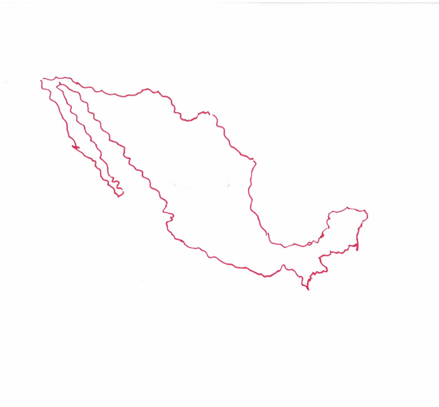Carte du Mexique © Florence Sanyas