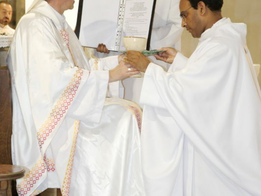 Ordination sacerdotale d'Etienne de Souza par Mgr Michel Pansard le 23 juin 2019