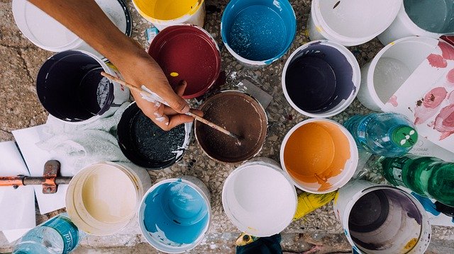 Pots de peinture par Pixabays