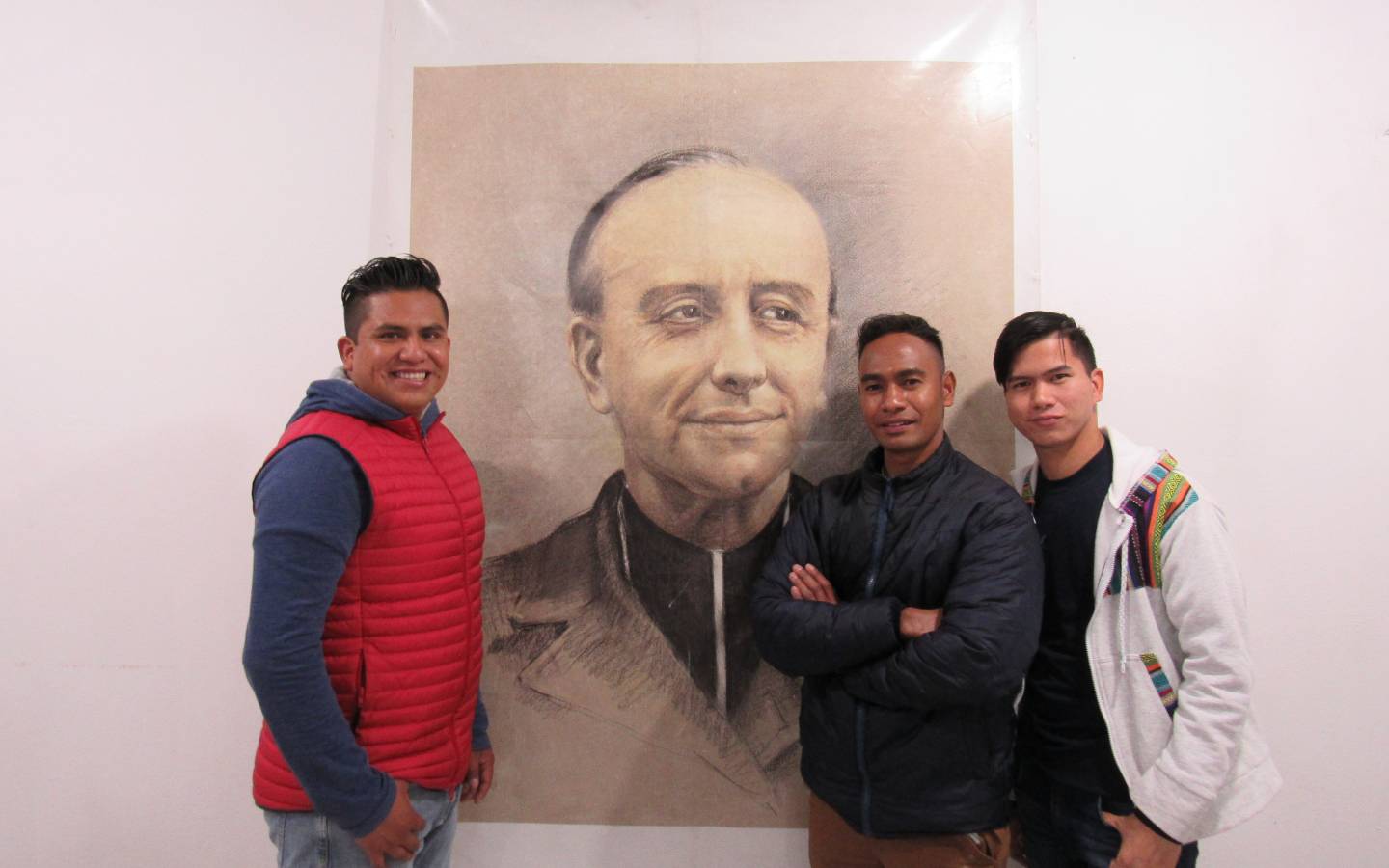 Noviciat 2021 au Mexique : José Luis Nolasco Rojas, Joanico de Carvalho, Osben Pantorilla Santiago Crédit Antonio Cano