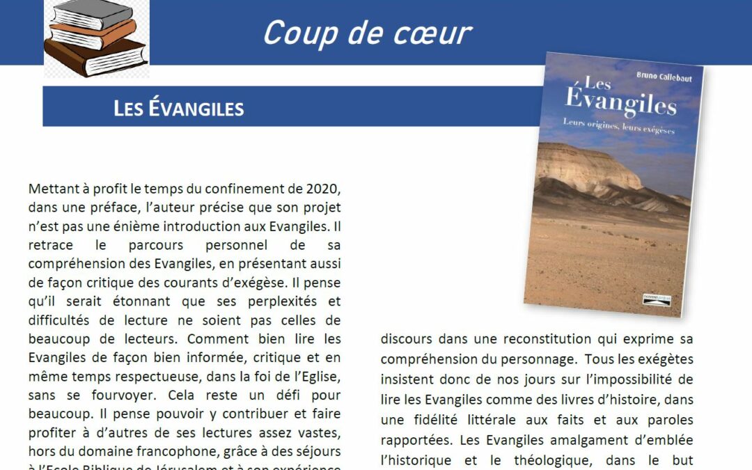 Les Evangiles par Bruno Callebaut