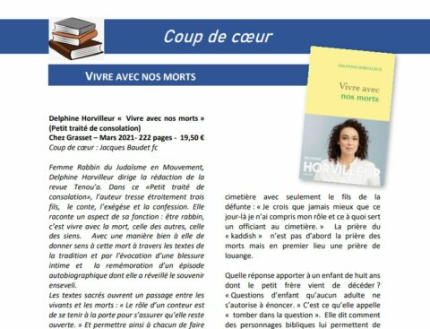 Vivre avec nos morts par Delphine Horvilleur