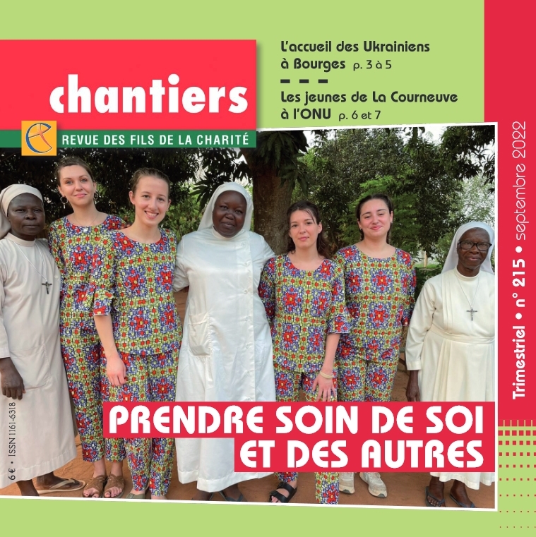 Fils de la Charité - Couverture de la revue Chantiers n°214 juin 2022 "vivre avec nos différences"