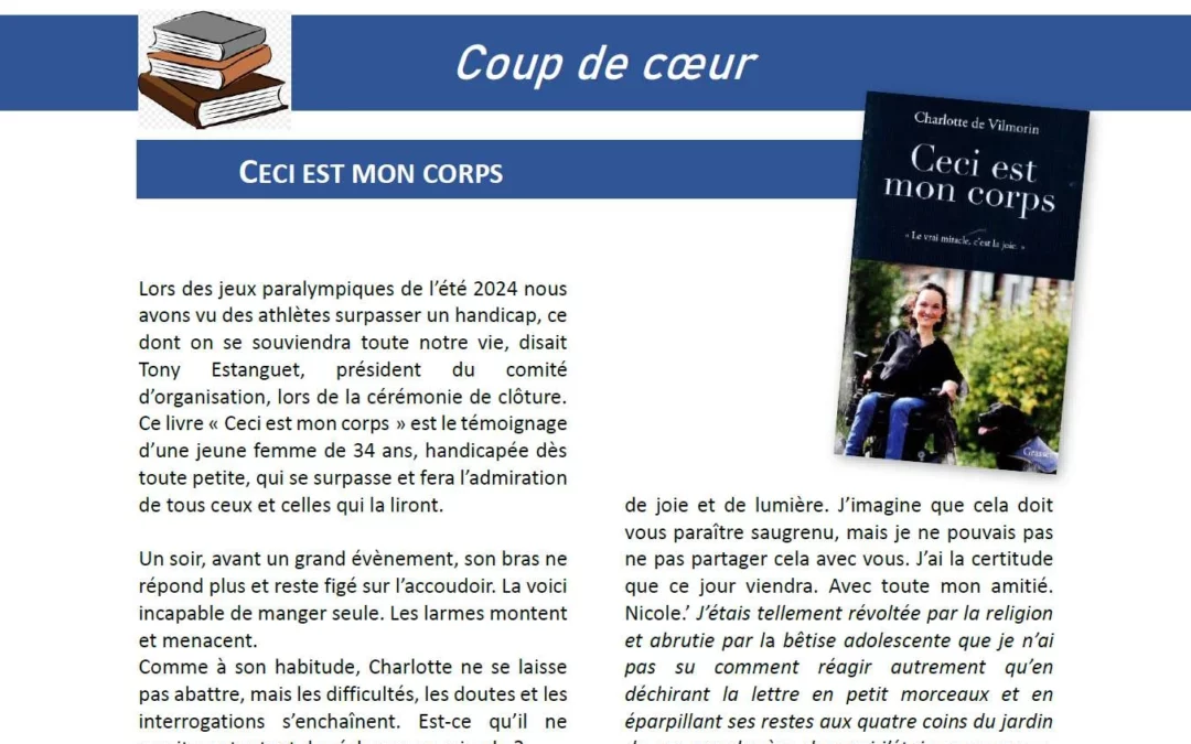 Ceci est mon Corps par Charlotte de Vilmorin