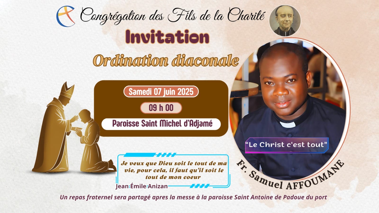 Ordination diaconale Samuel Affoumane fc le 7 juin 2025 en Côte d'Ivoire