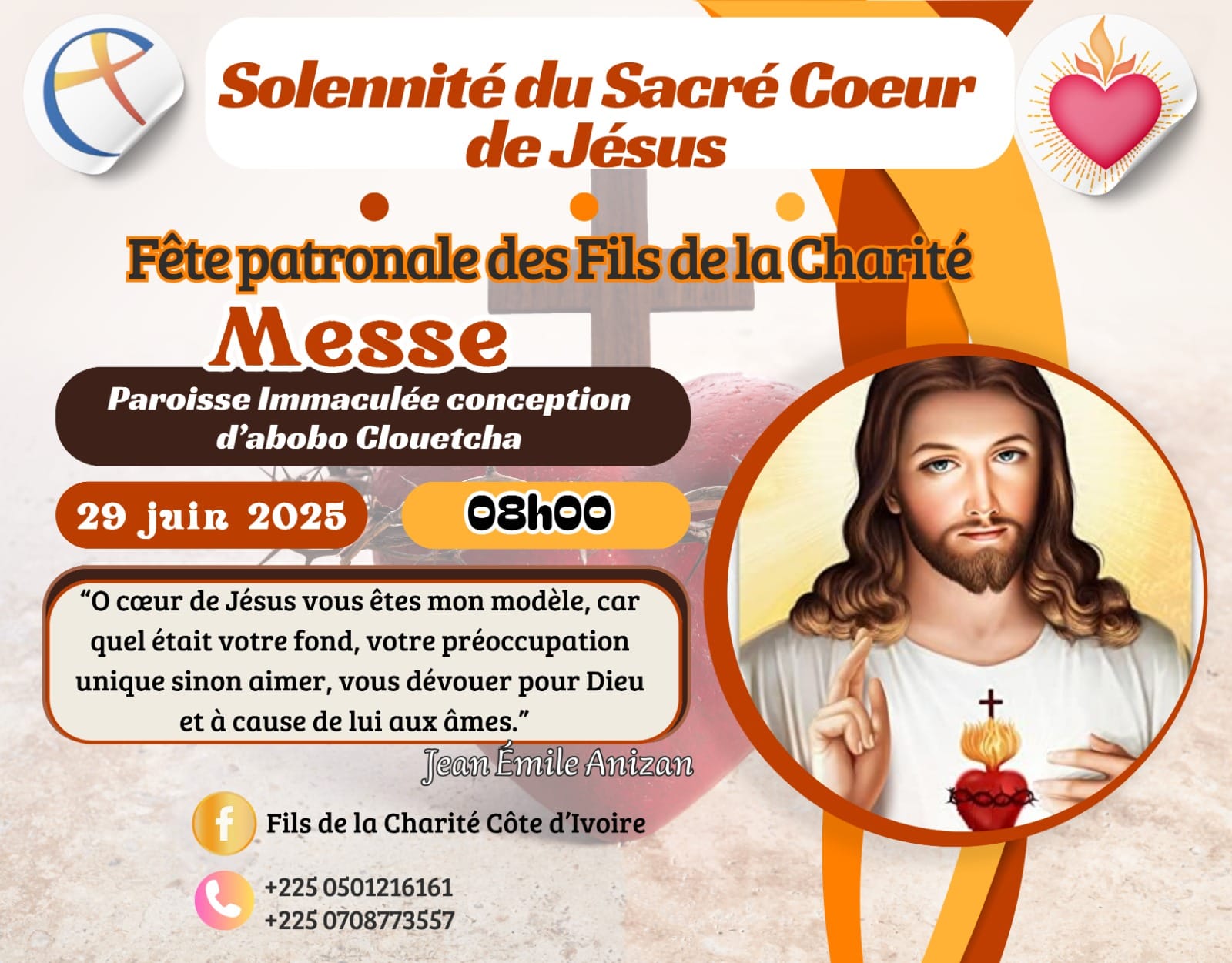 Fête du Sacré-Coeur le 29 juin 2025 à Abidjan - Crédit Jean-Claude Bado fc Fête du Sacré-Coeur le 29 juin 2025 à Abidjan - Crédit Jean-Claude Bado fc