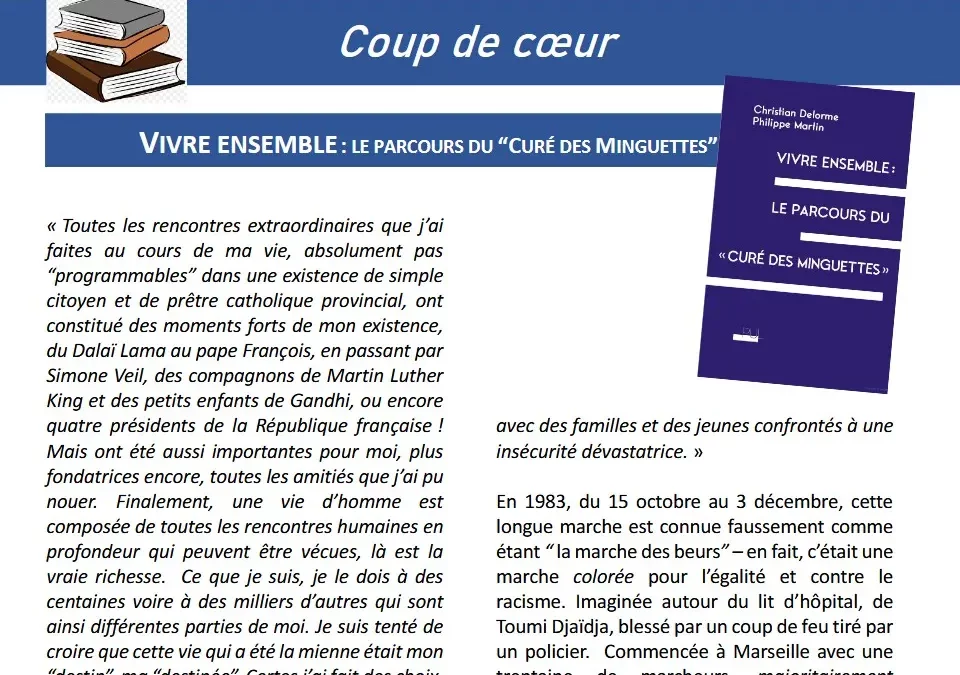 “Vivre ensemble” par Christian Delorme, Philippe Martin