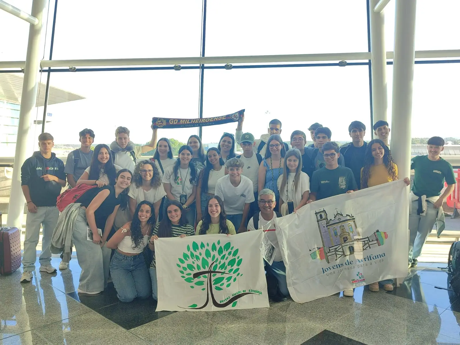30 jeunes des paroisses Fils de la Charité au Portugal partent au Jubilé des Jeunes à Rome, le 29 juillet 2025 - Crédit Fils de la Charité