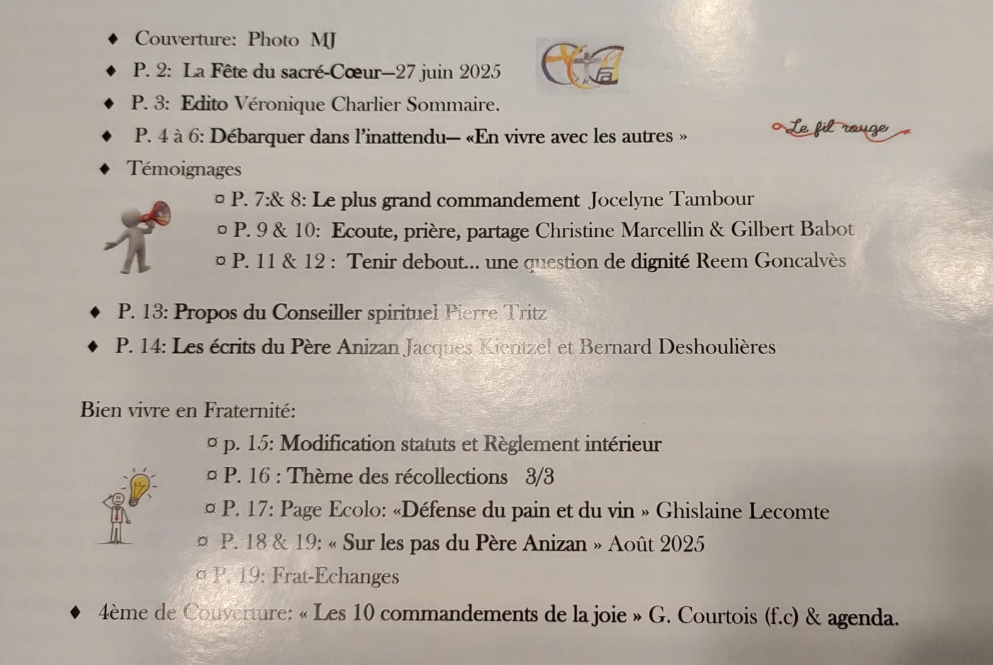 Edito du bulletin de la Fraternité Anizan d'octobre 2025, n°80 - Crédit Fraternité Anizan