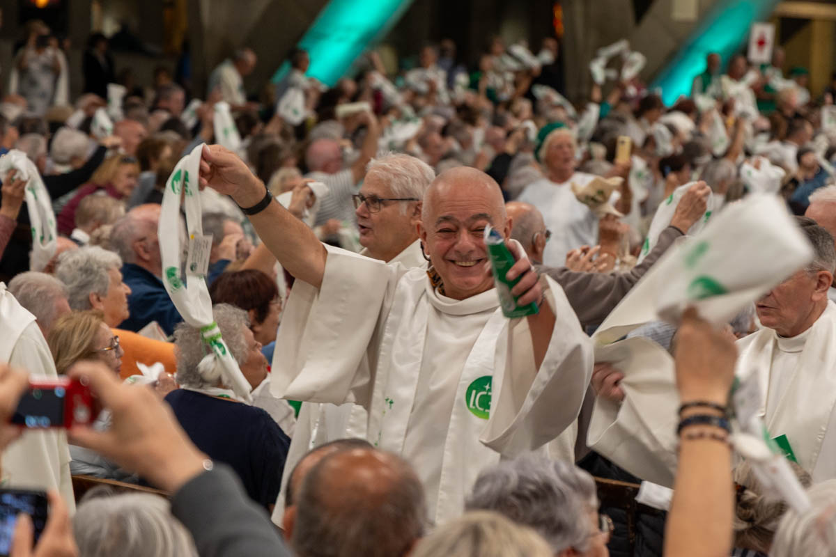 Michel Franco fc, curé dans les quartiers Nord de Bourges, lors du Le 40ème pèlerinage "Lourdes Cancer Espérance" qui s'est tenu à Lourdes du 16 au 20 septembre 2025 - Crédit Fils de la Charité