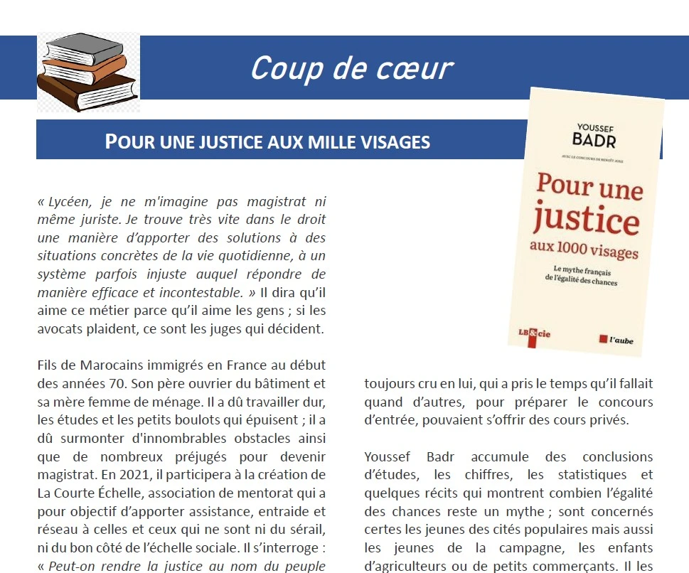 Youssef Badr. Pour une justice aux mille visages. L’Aube, 2025. 168 pages