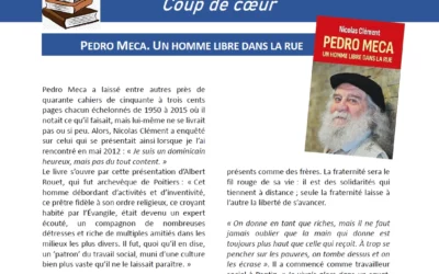 “Pedro Meca, un homme libre dans la rue” par Nicolas Clément