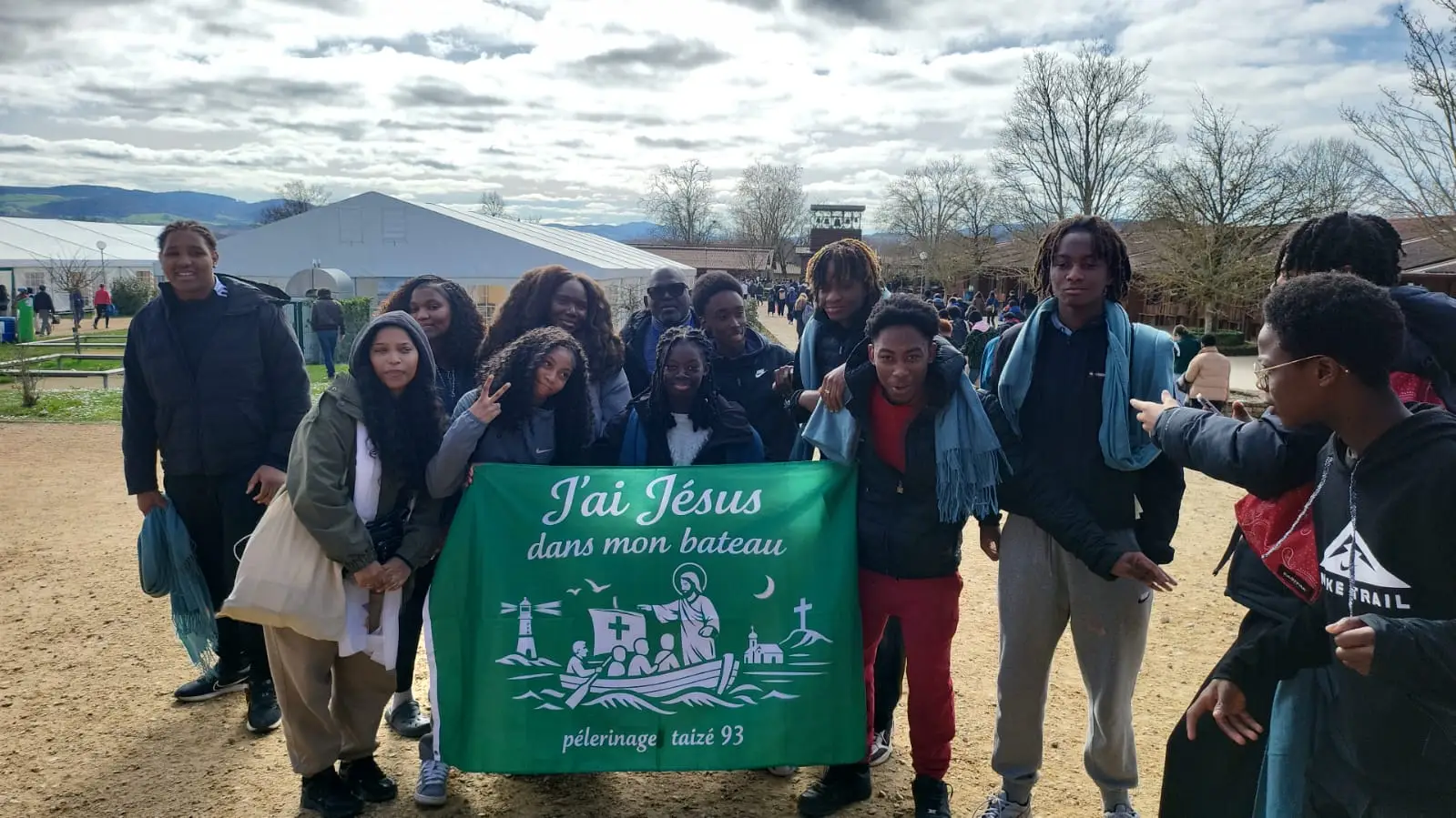 Groupe de jeunes de La Courneuve, pèlerinage des lycéens du Diocèse de Saint-Denis à Taizé du 22 février au 1er mars 2026 - Crédit Ignace Pemba fc