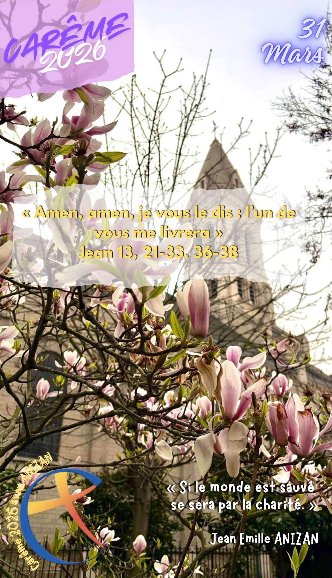 Suivez notre chemin de Carême 2026 avec les Fils de la Charité et la pensée sociale du Père Anizan - Crédit les Fils de la Charité