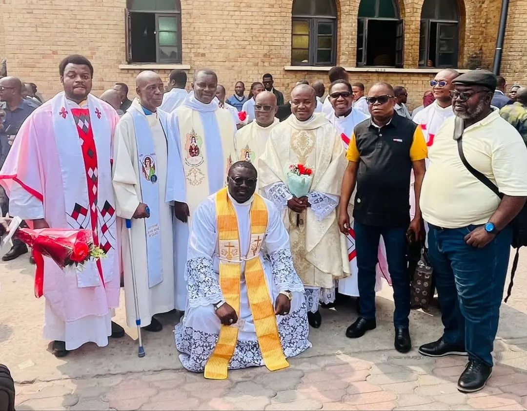 Ordination sacerdotale de Christian Basila fc, le 11 juillet 2026 en la Cathédrale Notre Dame du Congo de Kinshasa - Crédit Fils de la Charité
