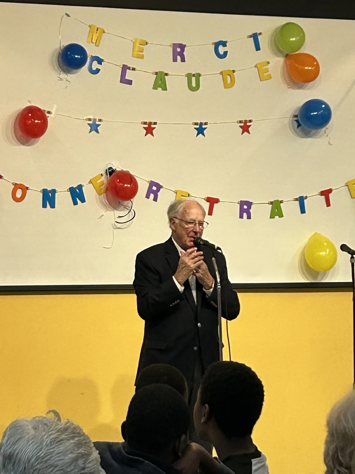 Discours improvisé de Claude Julien fc de la fête du départ à la retraite de Claude Julien fc